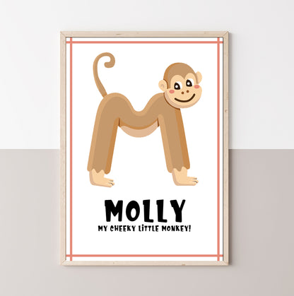 Children's Personalised Animal Letter Prints