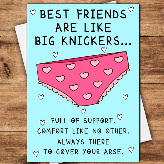 Best Friends Big Knickers Cards