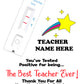 Funny Tested Positive Teacher's Cards