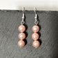 Pink Pearl Hook Earrings