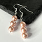 Pink Pearl Hook Earrings
