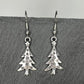 Silver Christmas Tree Earrings