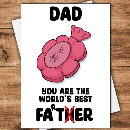 World's Best Farter Dad Card