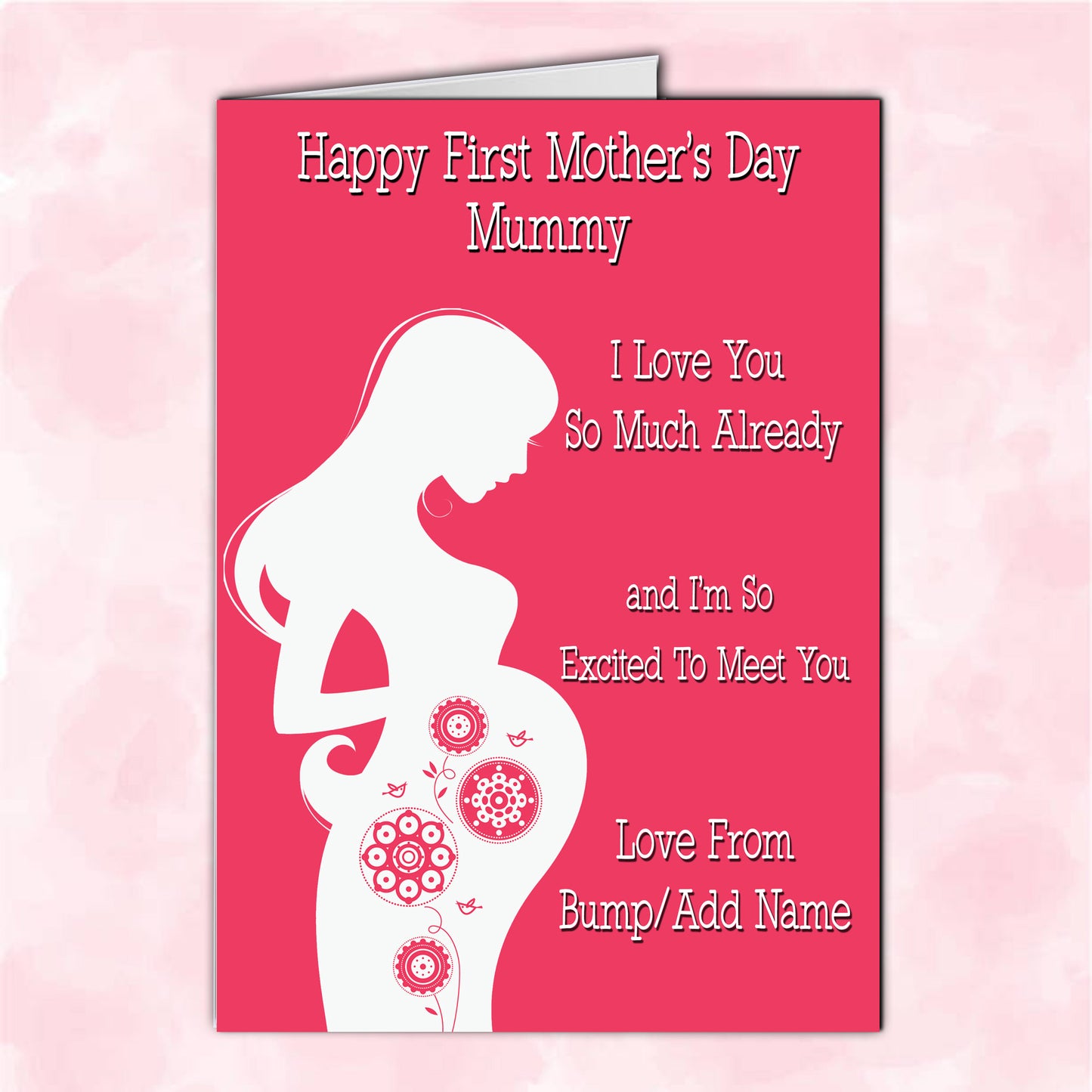 Happy First Mother's Day Pink Card