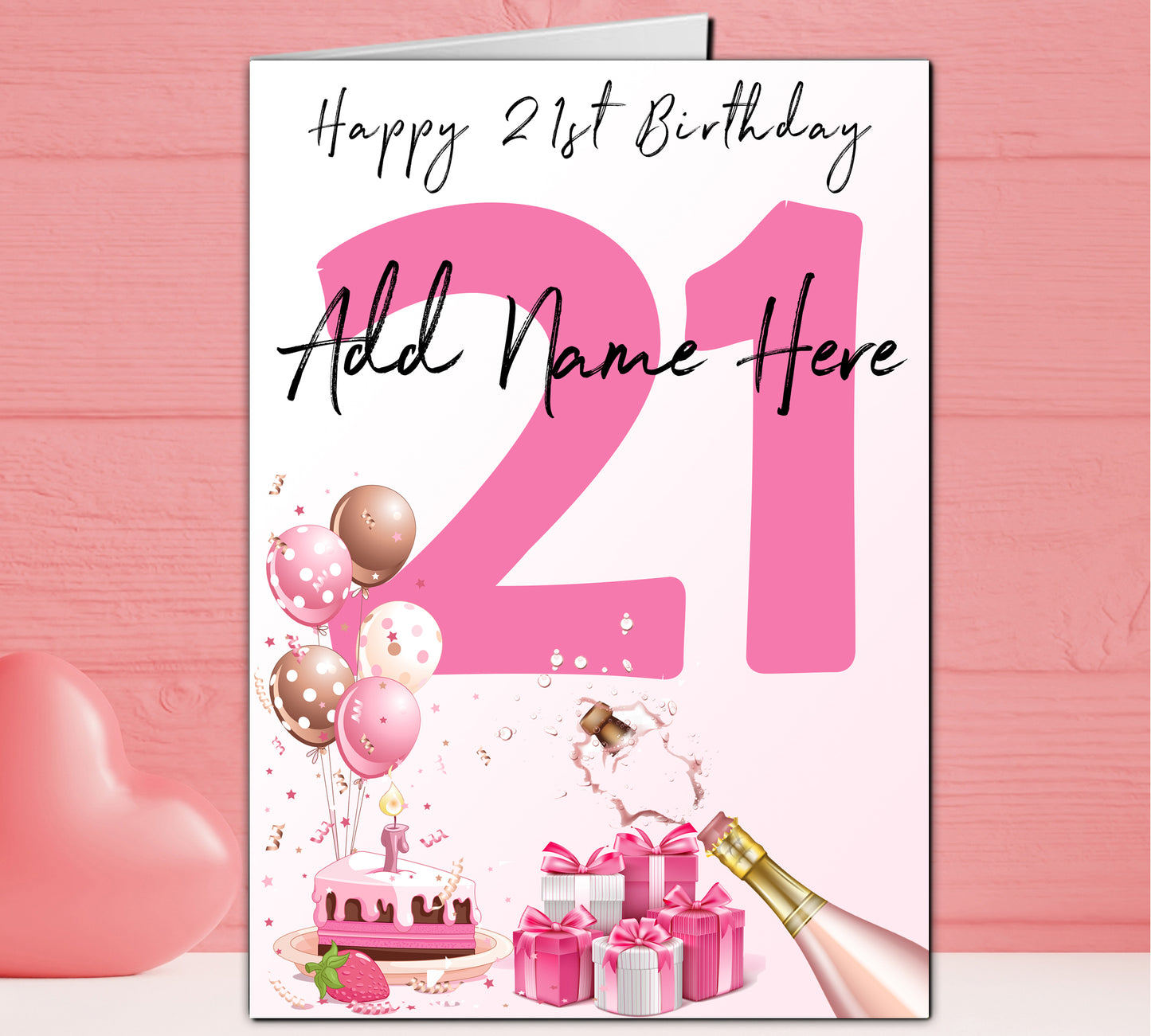 Celebratory Personalised Number Birthday Cards