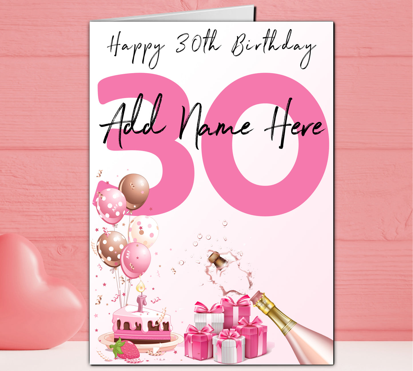 Celebratory Personalised Number Birthday Cards