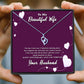 To My Beautiful Wife Purple Heart Message Necklaces