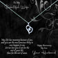 Beautiful Wife Vintage Swirl Message Necklaces