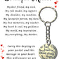 Beautiful Mother Loving Words Keyrings & Message Cards