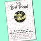 Best Friend Pocket Hug Pin Badges & Personalised Message Cards