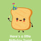 Personalised Birthday Toast Birthday Card