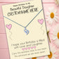 Beautiful Daughter Personalised Birthday Message Necklaces