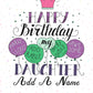 Personalised Daughter Balloon Birthday Card