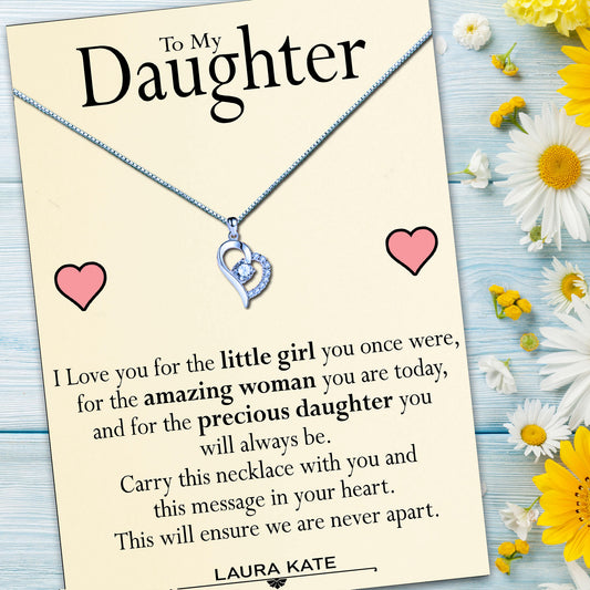 Daughter Heart Necklaces