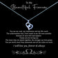 To My Beautiful Fiancée Message Necklaces