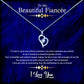 To My Beautiful Fiancée - Elegant Royal Blue Necklaces