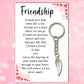 Angel-Rose Friendship Keyring & Message Card