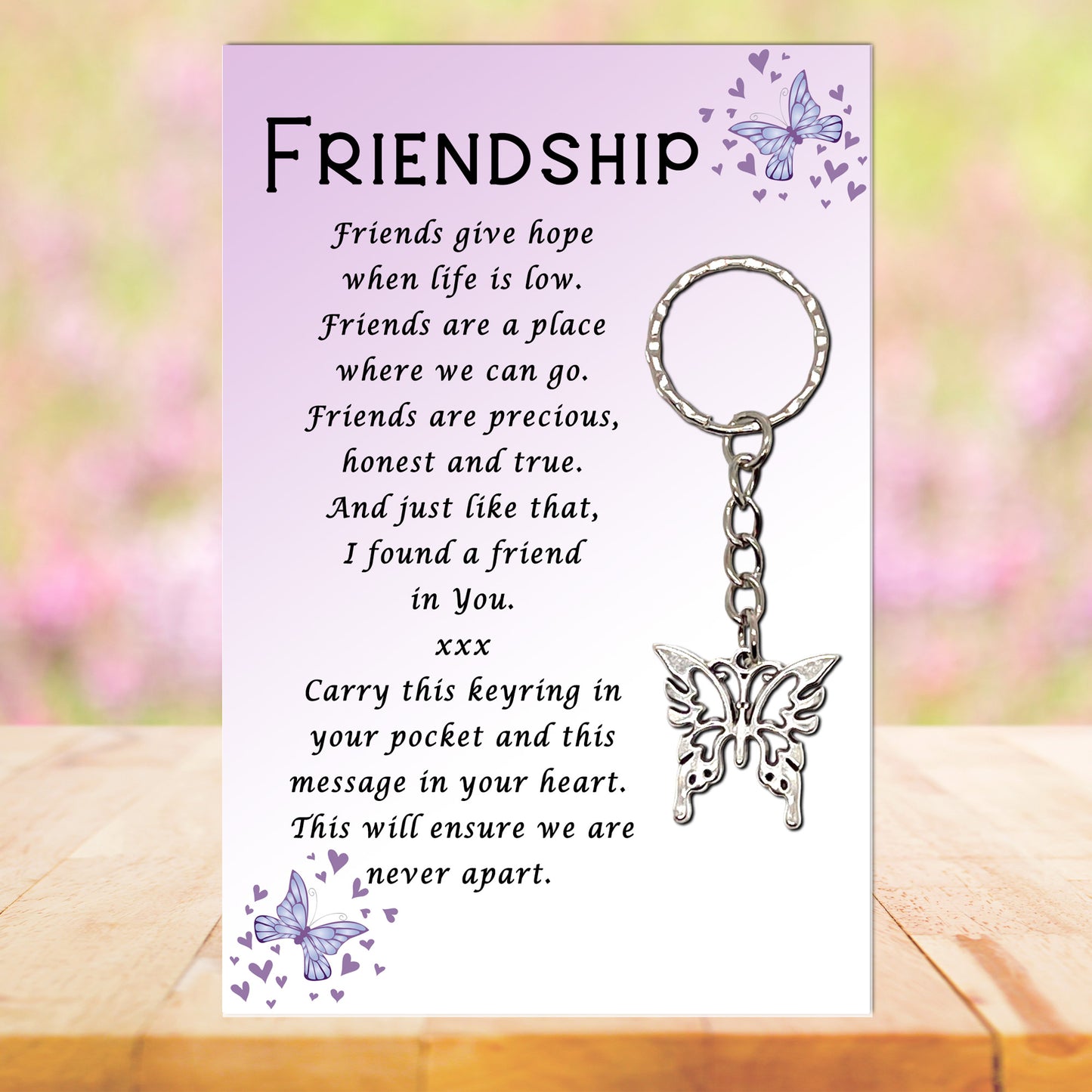 Butterfly Friendship Keyring