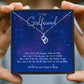 To My Girlfriend Stars In The Sky Message Necklaces