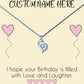 Beautiful Grandmother Personalised Birthday Message Necklaces