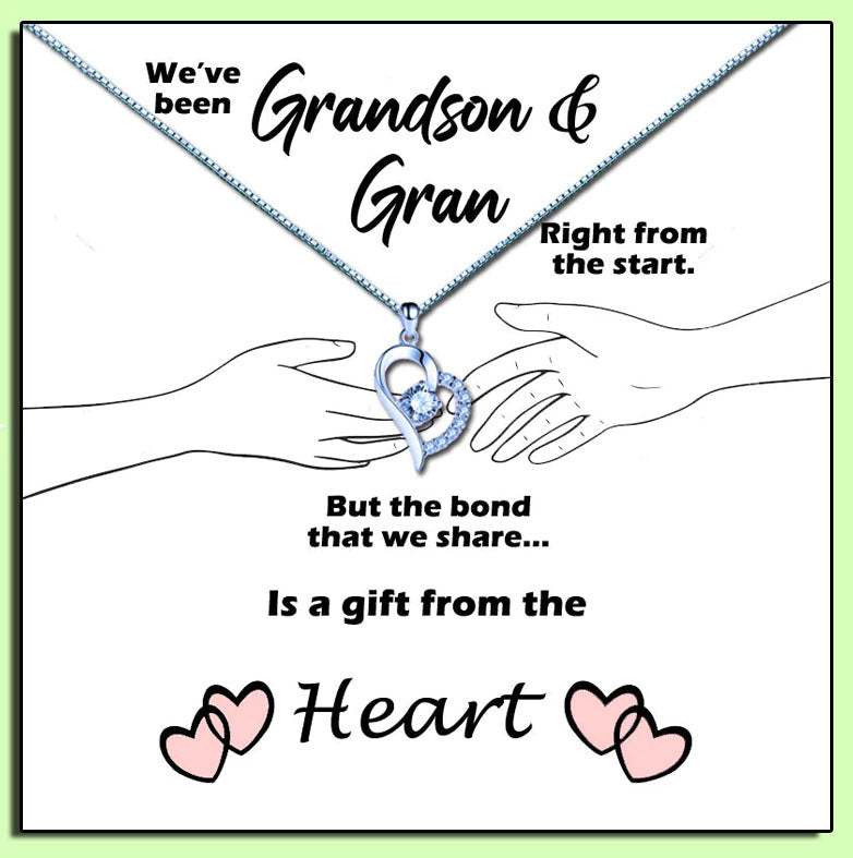 Grandmother - Gift From The Heart Message Necklace