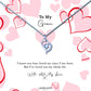 To My Grandmother - Love Hearts Message Necklace