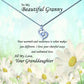 Beautiful Grandmother - Daisy Field Message Necklace