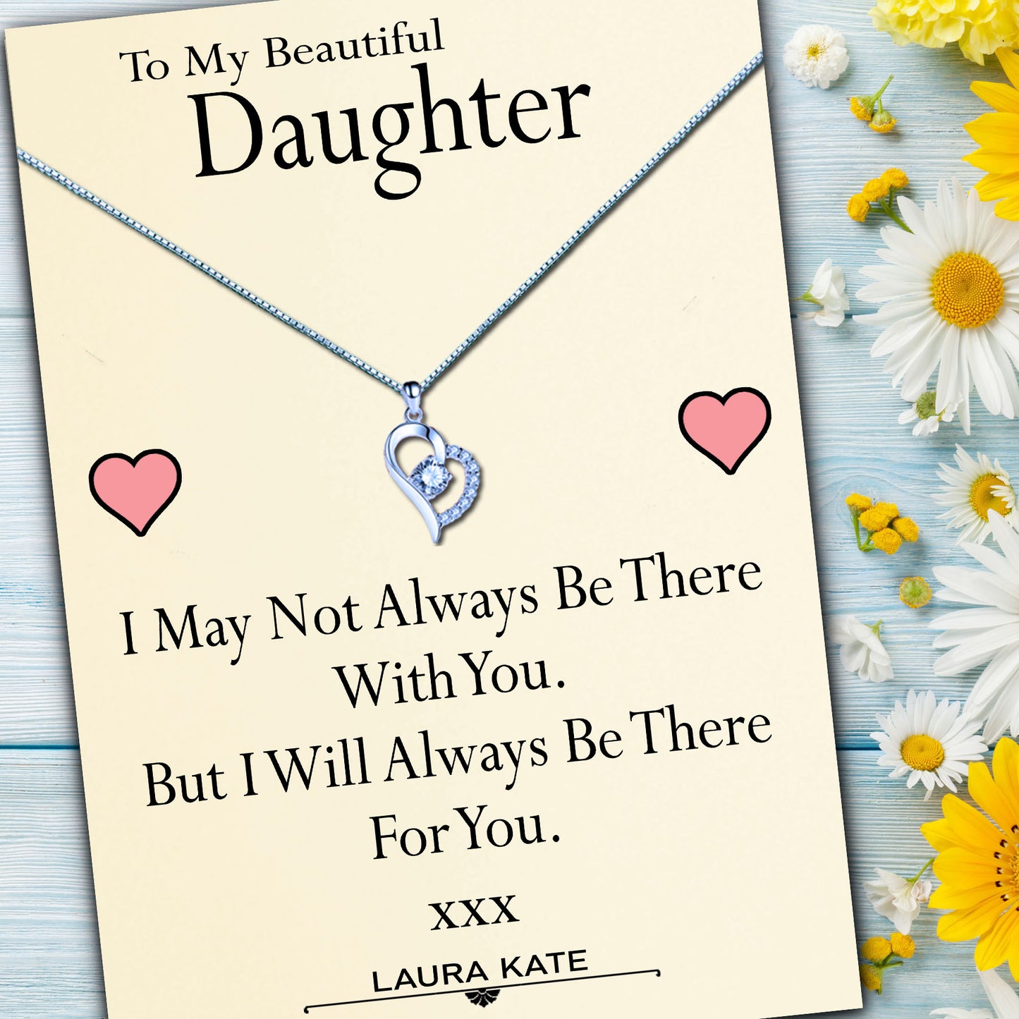 Always There For You Daughter Necklaces