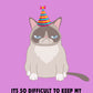 Keeping Excitement Under Control Funny Birthday Card