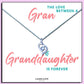 Granddaughter - The Love Between Message Necklace
