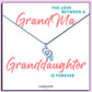 Granddaughter - The Love Between Message Necklace