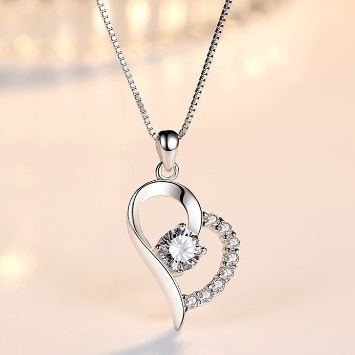To My Wife - Love Hearts Message Necklace