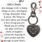 Beautiful Daughter Heart Keyrings & Personalised Cards