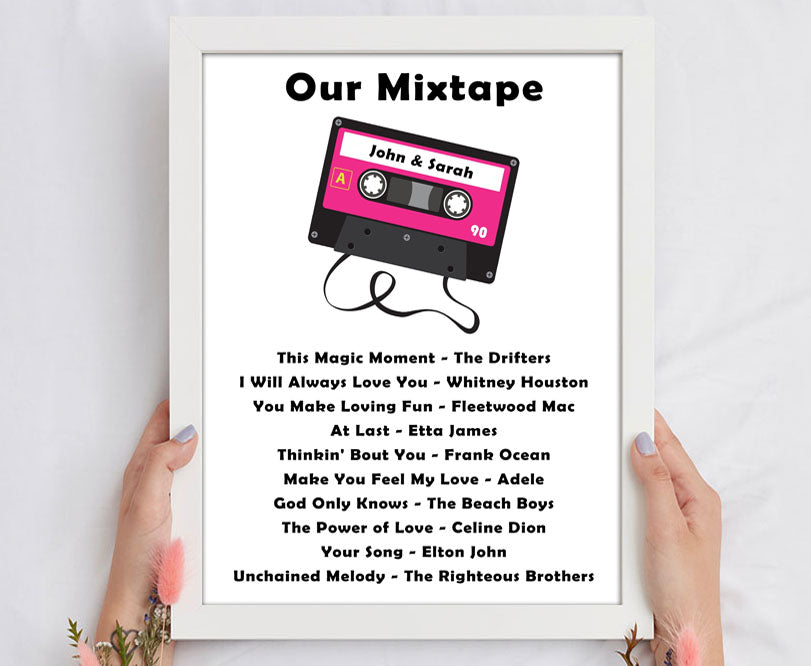 Our Mixtape Personalised Prints