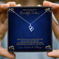 Beautiful Partner Gold Hearts Message Necklaces