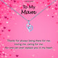 To My Mother - Pink Hearts Message Necklace
