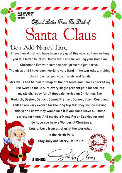 Personalised Christmas Santa Letters
