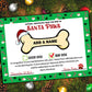 Personalised Dog Santa Paws Certificates