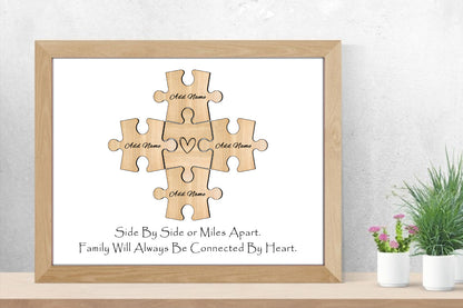 Connected By Heart Personalised Family Prints