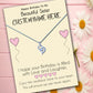 Beautiful Sister Personalised Birthday Message Necklaces