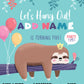 Sloth Birthday Party Invitations