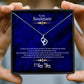 To My Soulmate - Elegant Royal Blue Message Necklace