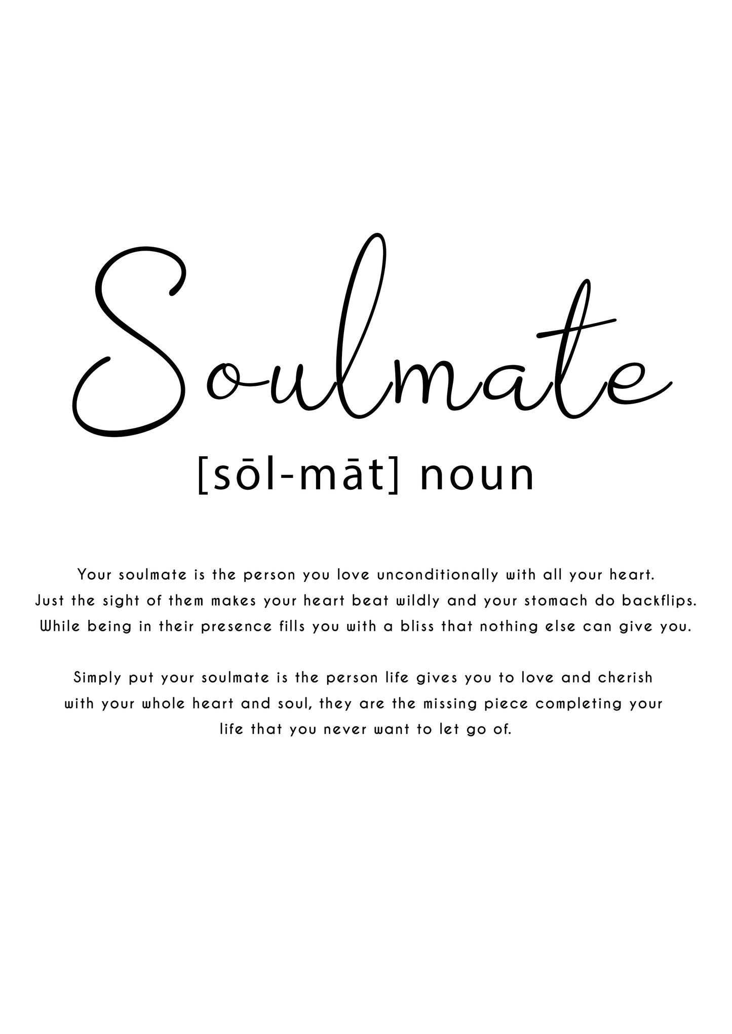 Soulmate Definition Prints