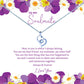 To My Soulmate - Purple Daisy Message Necklace
