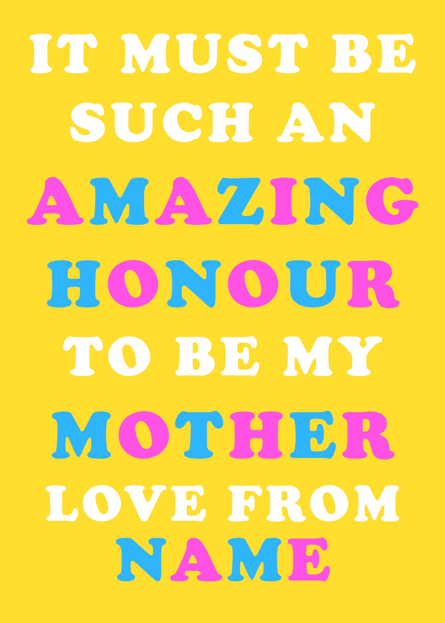An Amazing Honour Funny Mother's Day Card