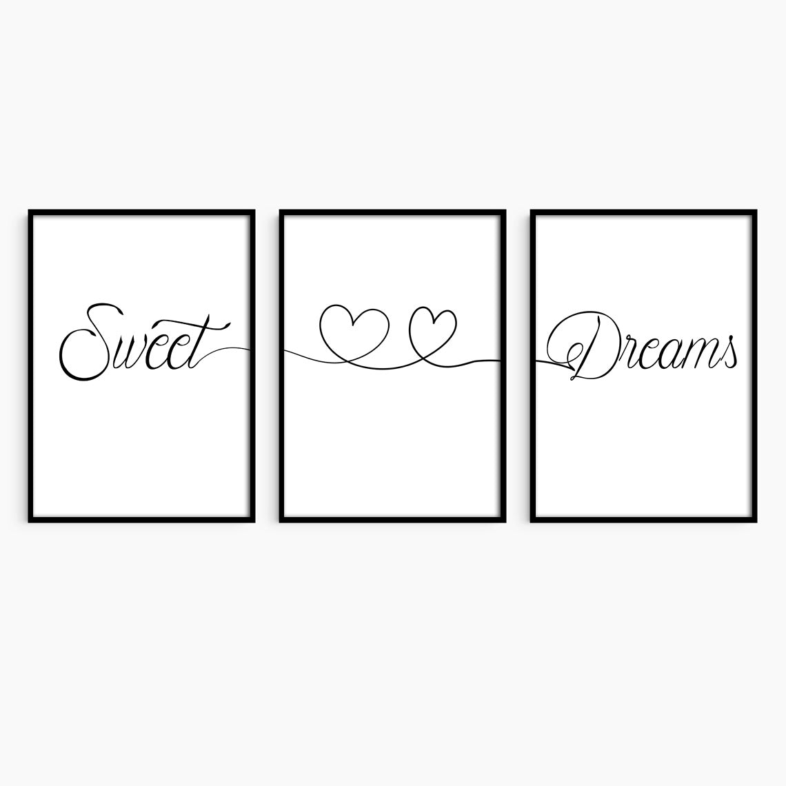 Set of 3 Sweet Dreams Prints.