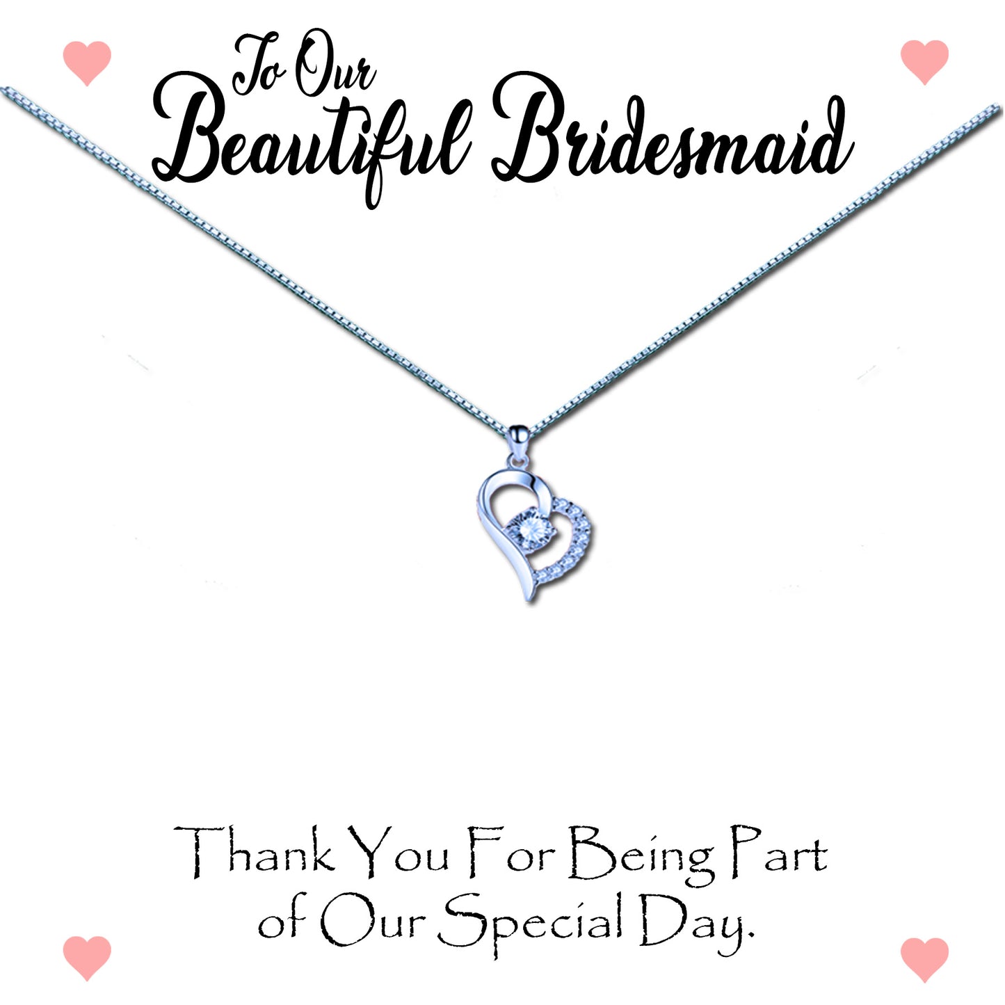 Thank you Beautiful Bridesmaid Necklaces