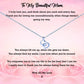 Beautiful Mother - Pink Roses Message Necklace