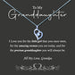 To My Granddaughter Message Necklace