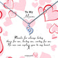 To My Mother - Love Hearts Message Necklace